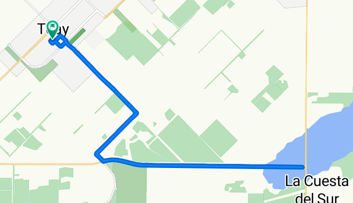 Ruta constante en Toay