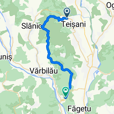 DJ100N 290, Comuna Teișani to DJ100G, Poiana Vărbilău