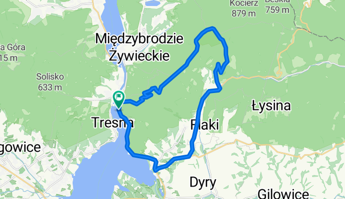 kocierz w deszczu