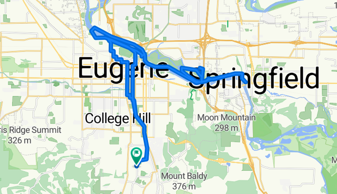 Restful route in Eugene