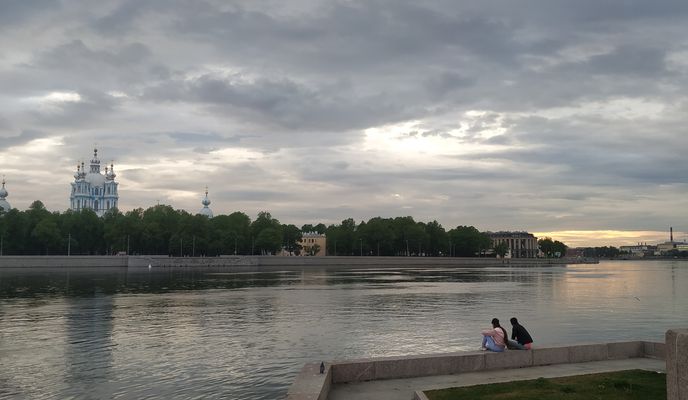 Foto 1 der Bikemap-Route "От улица Александра Матросова 20в, Санкт-Петербург до Свердловская набережная 64, Санкт-Петербург"