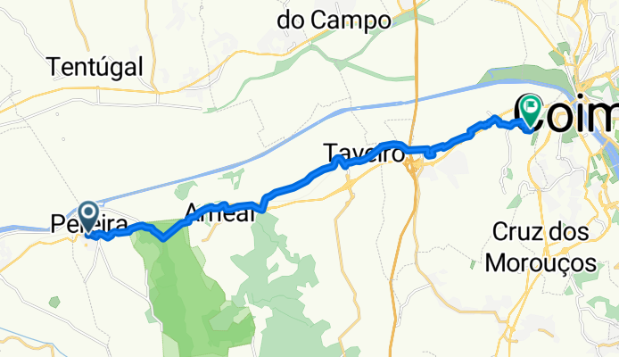 Rua São Luís, Pereira to Rua Pinheiro Manso 13, São Martinho do Bispo