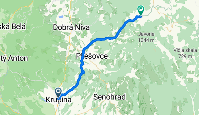 Krupina - Bzov.Lehôtka - Sása - Vigľaš.Huta / Kalinka
