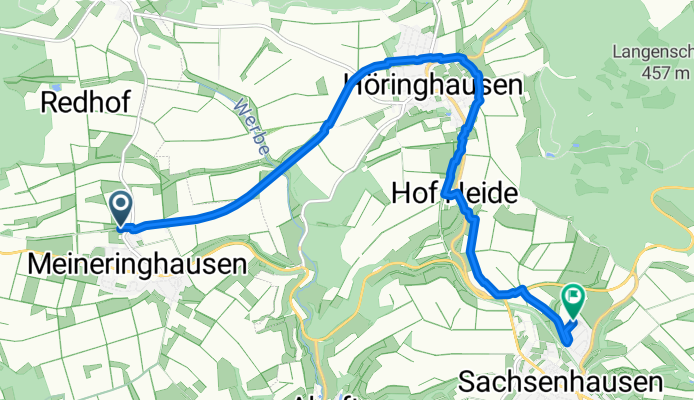 Ederseebahn-Radweg, Korbach nach Forststraße 9, Waldeck