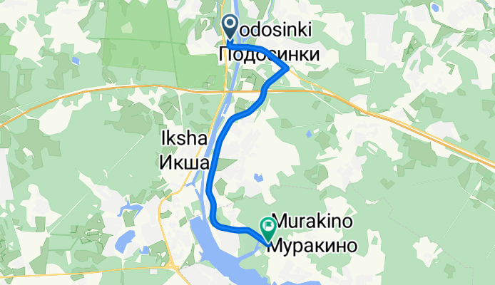 Relaxed route in Федоскинское