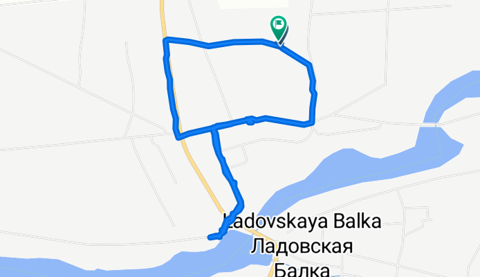 От Unnamed Road, Ладовская Балка до Unnamed Road, Ладовская Балка