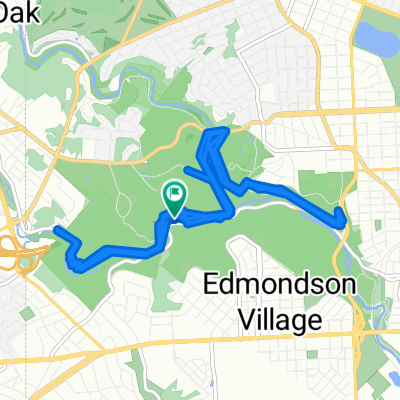 Moderate route in Baltimore