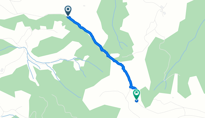 Gerade Fahrt in Röthenbach im Emmental