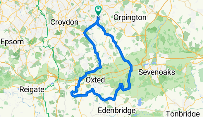 Hilly Ride via Addington