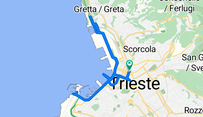 Via Milano 23–31, Trieste to Via 30 Ottobre 18/B, Trieste