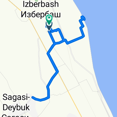 От улица Маяковского, 73, Избербаш до улица М. Гаджиева, 75–93, Избербаш