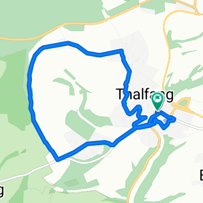 Bahnhofstraße 10, Thalfang nach Raiffeisenstraße 1, Thalfang