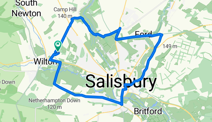 4 Frampton Court, Salisbury to 7 Frampton Court, Salisbury