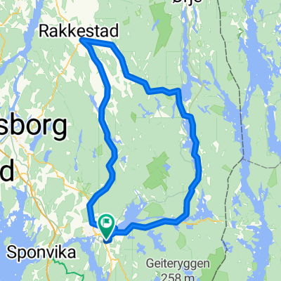 Femsjøen rundt, landevei