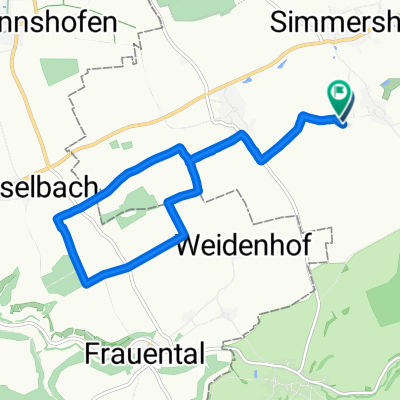Easy ride in Simmershofen