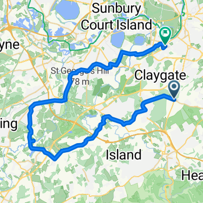 Leatherhead Road 350 to Angel Road