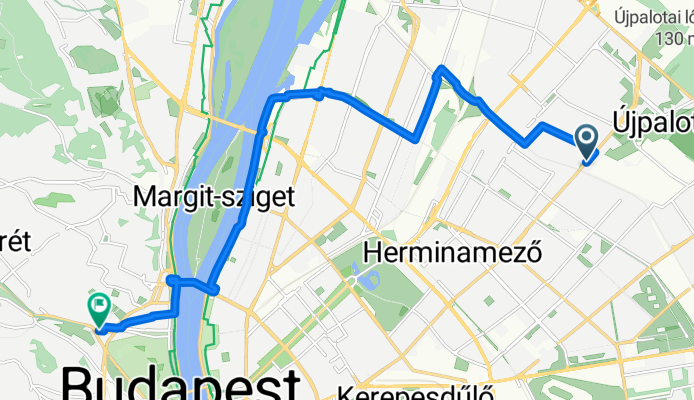 Bezsilla Nándor utca 84, Budapest to Széll Kálmán tér M, Budapest