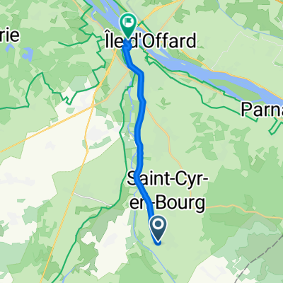 Relaxed route in Saumur