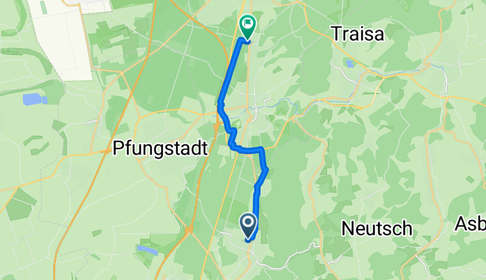 Relaxed route in Seeheim-Jugenheim