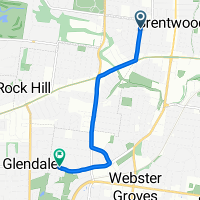 2444 Bremerton Rd, Brentwood to 2 Hull Ave, Webster Groves