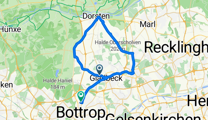 mit bikemap 32,94 km