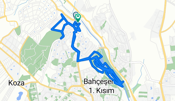 Spradon Teras Evleri Yolu 5, Başakşehir to Erdil Sokak, Başakşehir