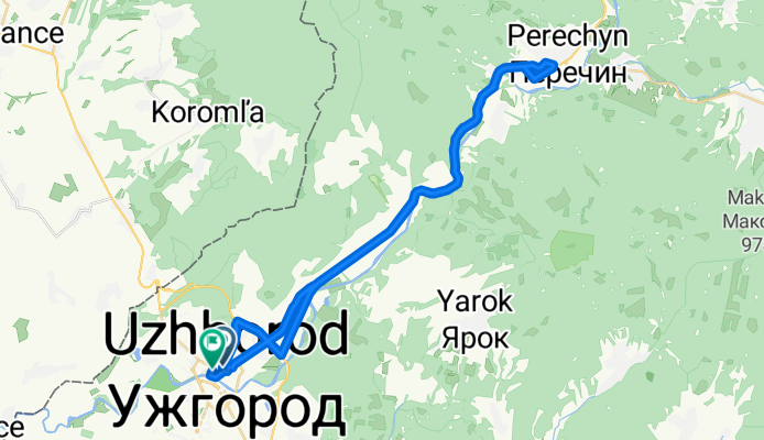 Спокойный маршрут в Невицьке