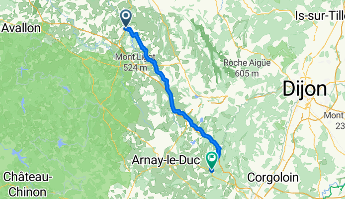 Semur-en-Auxois - Bligny-sur-Ouche