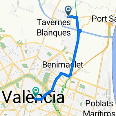 De Avinguda del Mar 2B, Almàssera a Carrer de les Barques 6, València