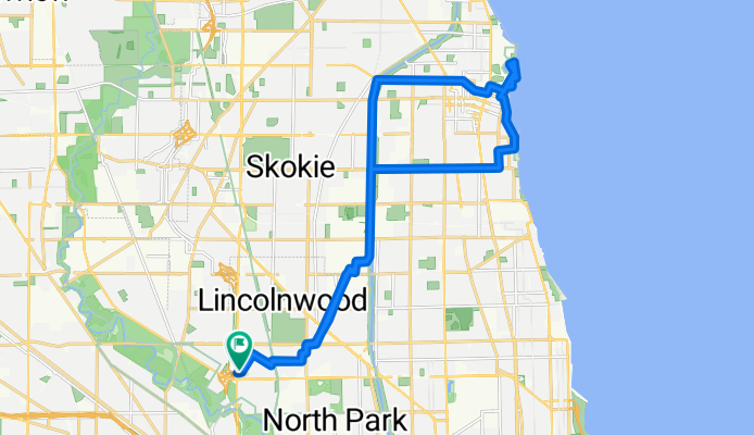 6045 N Cicero Ave, Chicago to 6044 N Keating Ave, Chicago