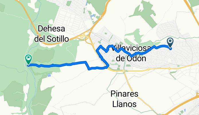 High-speed route in Villaviciosa de Odón