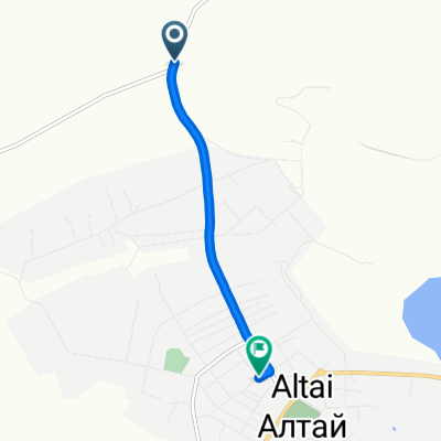 High-speed route in Алтай