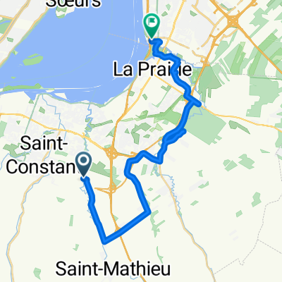 Montée Griffin 5, Saint-Constant to Rue Riverin 9280, Brossard