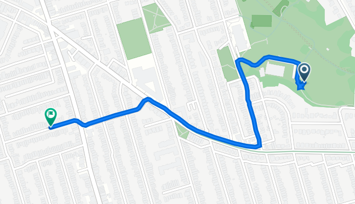 Relaxed route in Toronto