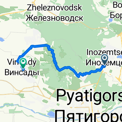 маршрут с Колхозная улица, 26, Железноводск