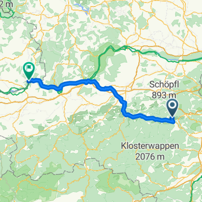 Klein-Mariazell 2 nach Hauptstraße 129, Saxen