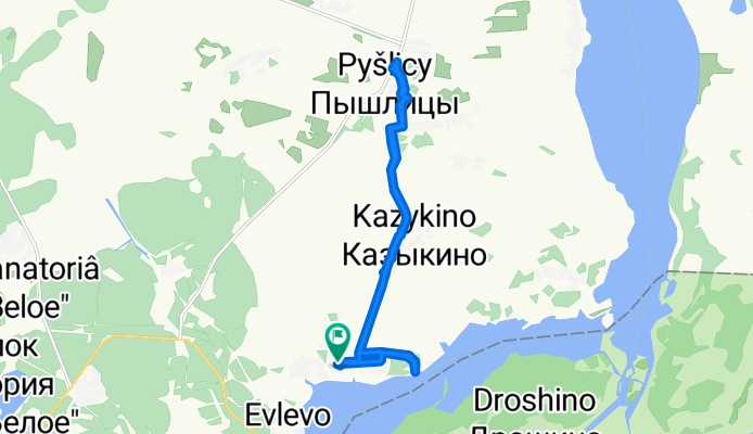 От Филисово деревня, 14, Пышлицкое до Филисово деревня, 16, Пышлицкое