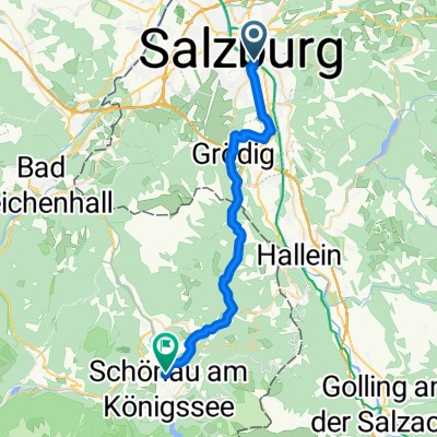 4. Etappe - Salzburg zum Königssee