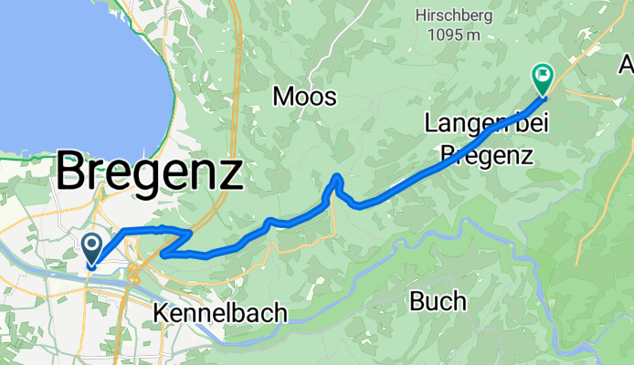 Langsame Fahrt in Bregenz