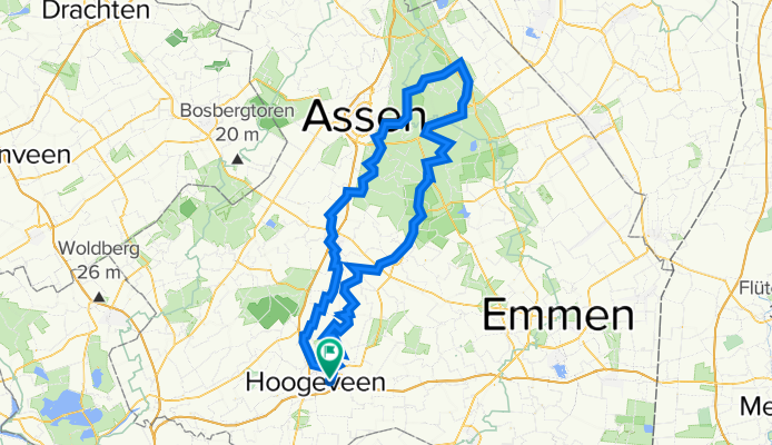 DRENTHE - via VAM berg - fietsport nl - 115 km