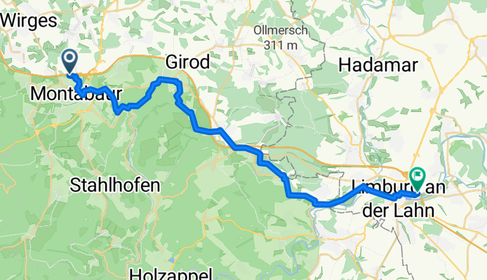 Staudter Straße, Montabaur nach Obere Seilerbahn 8, Limburg