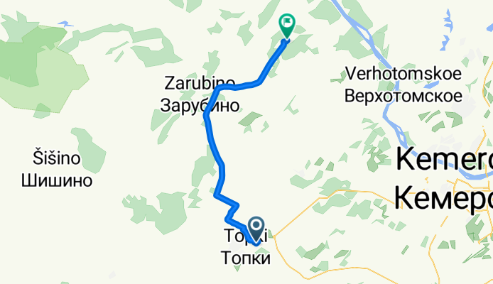 От улица Чехова 20, Топки до Р384, Глубокое