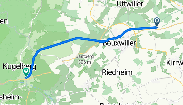 De D24, Bouxwiller à Grand Rue 222, Dossenheim-sur-Zinsel