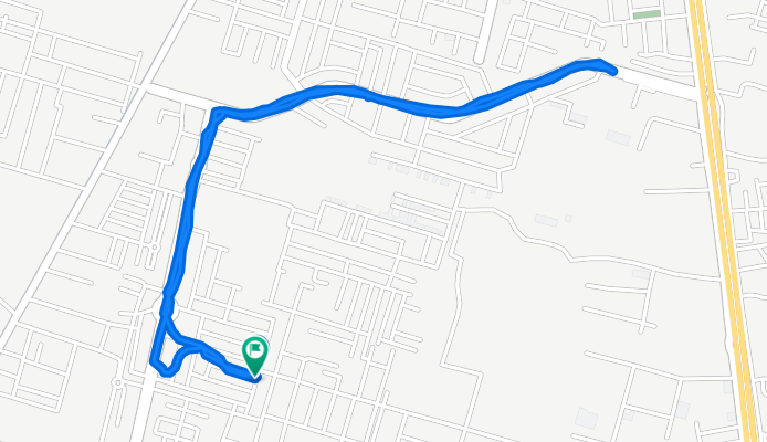 Shadab Colony Rd, Lahore to Shadab Colony Rd, Lahore