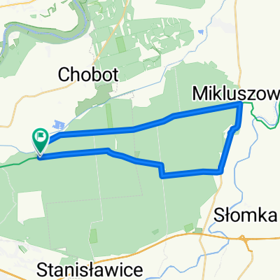 Chysne - Baczków - Mikluszowice - Chysne