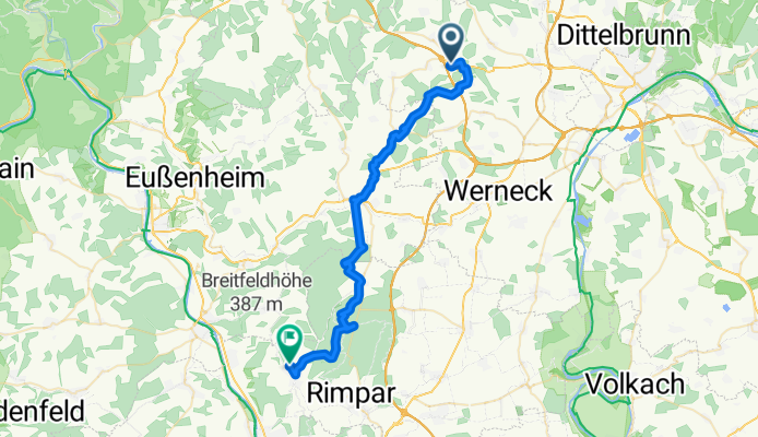 Weiherstraße 2, Wasserlosen nach Am alten Sportplatz 11, Güntersleben