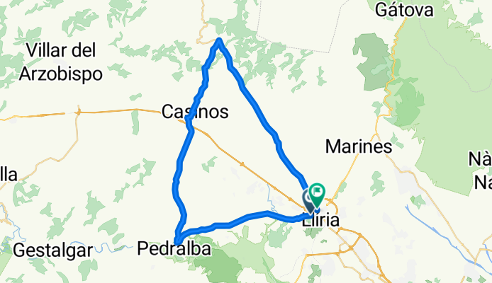 Lliria - Pedralba - Casinos - Alcublas - Lliria