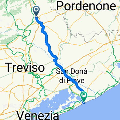 Da Via Risorgimento 55, San Vendemiano a Piazza Guglielmo Marconi 25, Lido di Jesolo