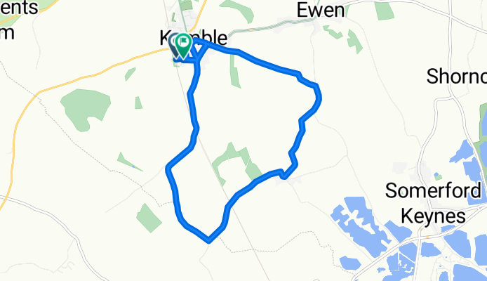 48 Top Farm, Cirencester to 27 Top Farm, Cirencester