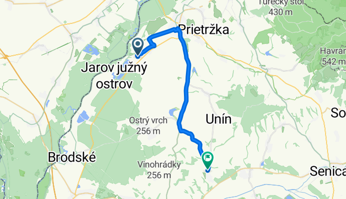 Relaxed route in Štefanov